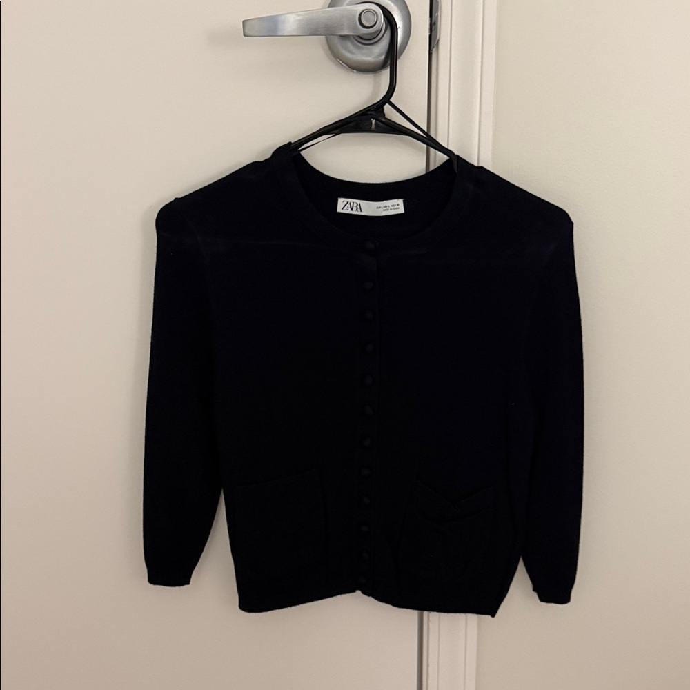 Zara Women's Classic Navy Cardigan